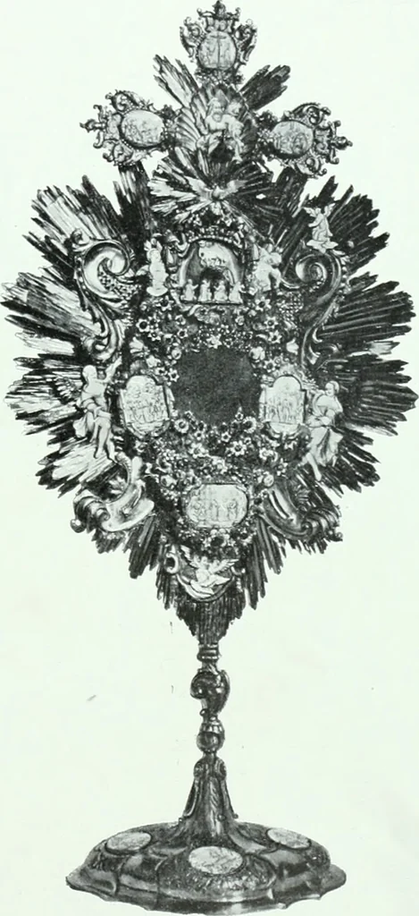 An illustration from Szepesvármegye müvészeti emlékei. A Müemlékek Országos Bizottsága támogatásával kiadja a Szepesvármegyei Történelmi Társulat; szerk. Vajdovszky János, 1905, leaf 376