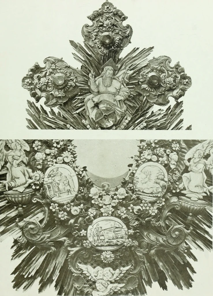 An illustration from Szepesvármegye müvészeti emlékei. A Müemlékek Országos Bizottsága támogatásával kiadja a Szepesvármegyei Történelmi Társulat; szerk. Vajdovszky János, 1905, leaf 378