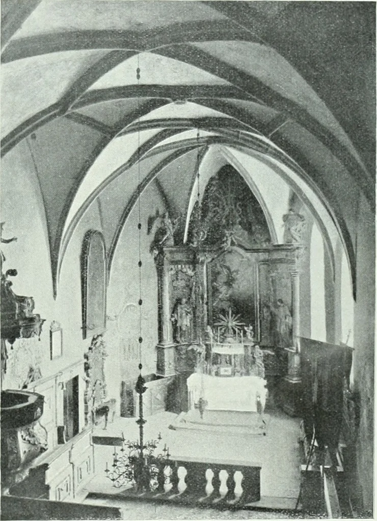 An illustration from Szepesvármegye müvészeti emlékei. A Müemlékek Országos Bizottsága támogatásával kiadja a Szepesvármegyei Történelmi Társulat; szerk. Vajdovszky János, 1905, leaf 60