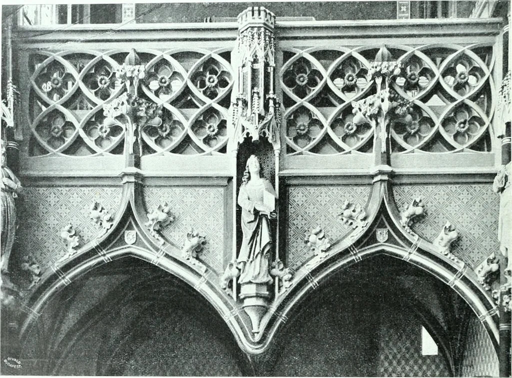 An illustration from Szepesvármegye müvészeti emlékei. A Müemlékek Országos Bizottsága támogatásával kiadja a Szepesvármegyei Történelmi Társulat; szerk. Vajdovszky János, 1905, leaf 77