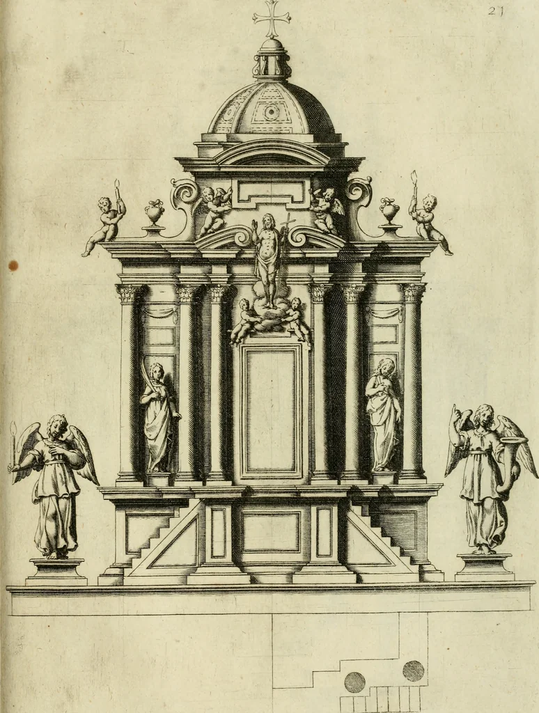 An illustration from Tabernacoli diversi, 1628, leaf 42