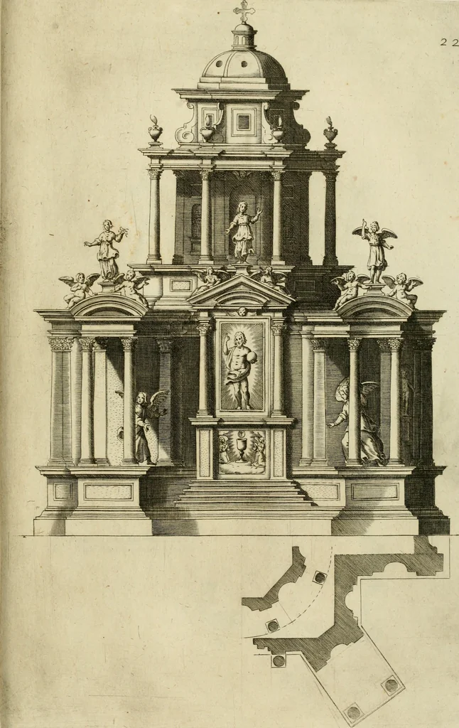 An illustration from Tabernacoli diversi, 1628, leaf 44