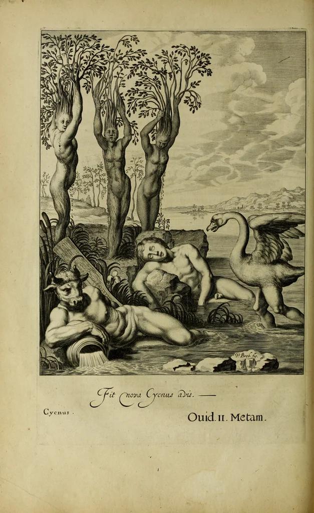 An illustration from Tableaux du temple des muses : tirez du cabinet de feu Mr. Favereau, conseiller du roy en sa cour des Aydes & grauez en tailles-douces par les meilleurs maistr s de son temps pour representer les vertus & les vices sur les plus illustres fables de l'antiquité, 1655, leaf 113