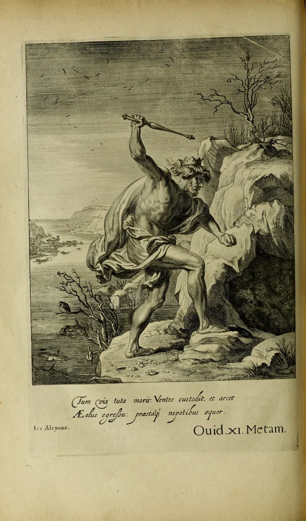 An illustration from Tableaux du temple des muses : tirez du cabinet de feu Mr. Favereau, conseiller du roy en sa cour des Aydes & grauez en tailles-douces par les meilleurs maistr s de son temps pour representer les vertus & les vices sur les plus illustres fables de l'antiquité, 1655, leaf 353