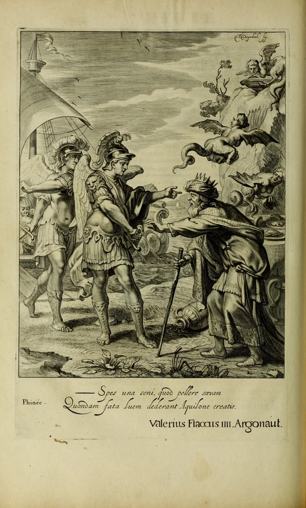 An illustration from Tableaux du temple des muses : tirez du cabinet de feu Mr. Favereau, conseiller du roy en sa cour des Aydes & grauez en tailles-douces par les meilleurs maistr s de son temps pour representer les vertus & les vices sur les plus illustres fables de l'antiquité, 1655, leaf 473