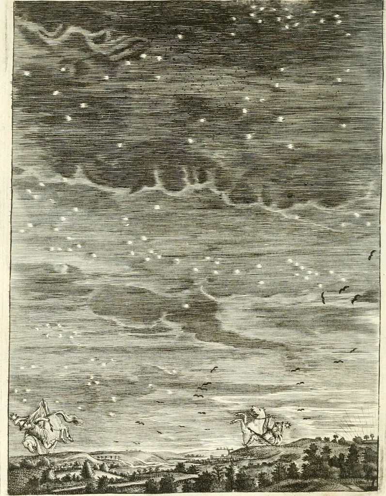 An illustration from Tableaux du temple des muses : tirez du cabinet de feu mr. Favereau...gravez en tailles-douces par les meilleurs maistres de son temps, pour representer les vertus & les vices, sur les plus illustres fables de l'antiquité, 1676, leaf 267