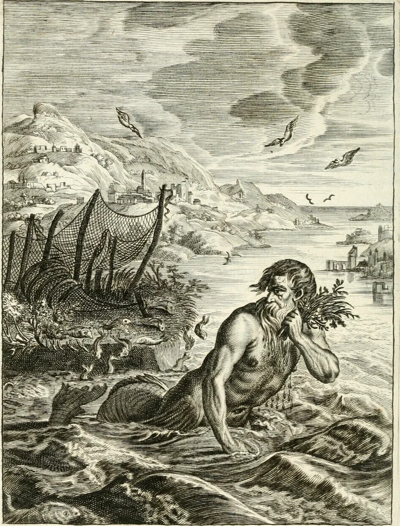 An illustration from Tableaux du temple des muses : tirez du cabinet de feu mr. Favereau...gravez en tailles-douces par les meilleurs maistres de son temps, pour representer les vertus & les vices, sur les plus illustres fables de l'antiquité, 1676, leaf 297