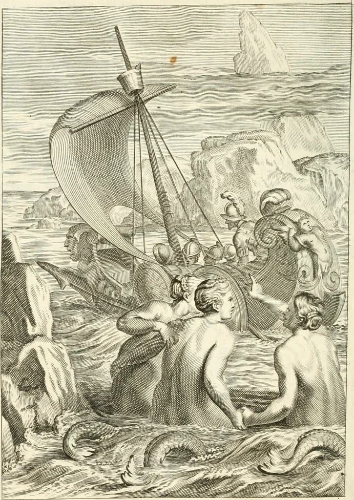 An illustration from Tableaux du temple des muses : tirez du cabinet de feu mr. Favereau...gravez en tailles-douces par les meilleurs maistres de son temps, pour representer les vertus & les vices, sur les plus illustres fables de l'antiquité, 1676, leaf 337