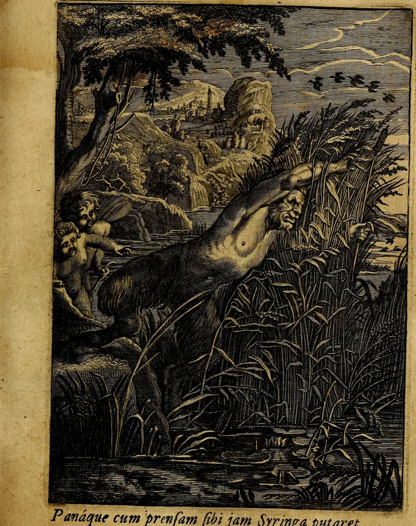 An illustration from Tableaux du temple des muses : tirez du cabinet de feu mr. Favereau...gravez en tailles-douces par les meilleurs maistres de son temps, pour representer les vertus & les vices, sur les plus illustres fables de l'antiquité, 1676, leaf 126