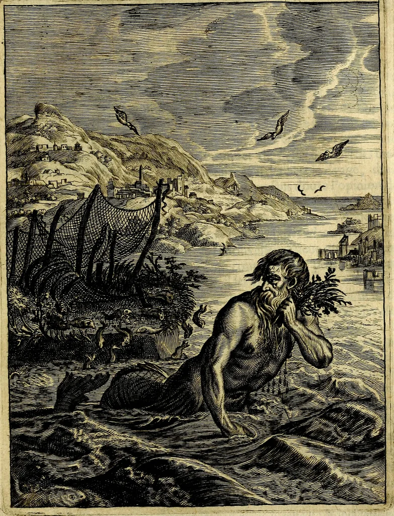 An illustration from Tableaux du temple des muses : tirez du cabinet de feu mr. Favereau...gravez en tailles-douces par les meilleurs maistres de son temps, pour representer les vertus & les vices, sur les plus illustres fables de l'antiquité, 1676, leaf 296