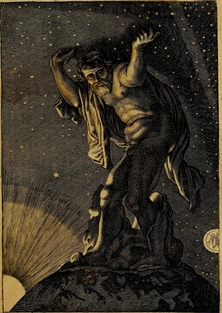 An illustration from Tableaux du temple des muses : tirez du cabinet de feu mr. Favereau...gravez en tailles-douces par les meilleurs maistres de son temps, pour representer les vertus & les vices, sur les plus illustres fables de l'antiquité, 1676, leaf 426