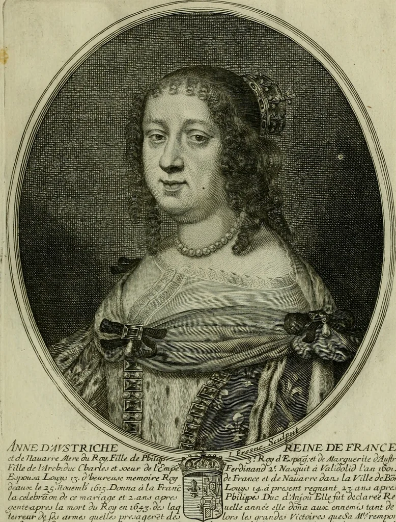 An illustration from Tableaux historiques, ou sont grauez les illustres francois et estrangers de l'un et de l'autre sexe : remarquables par leur naissance et leur fortune, doctrine, pieté, charges et emplois, auec les éloges sommaires contenans leurs noms et leurs qualitez, leurs peres et leurs meres, leurs aages, leurs mariages, les plus belles actions de leur vie et leurs armes blasonnées, 1662, leaf 20