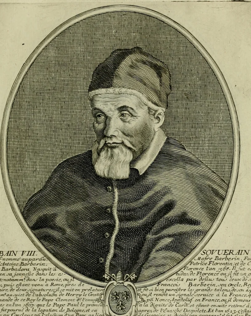 An illustration from Tableaux historiques, ou sont grauez les illustres francois et estrangers de l'un et de l'autre sexe : remarquables par leur naissance et leur fortune, doctrine, pieté, charges et emplois, auec les éloges sommaires contenans leurs noms et leurs qualitez, leurs peres et leurs meres, leurs aages, leurs mariages, les plus belles actions de leur vie et leurs armes blasonnées, 1662, leaf 206