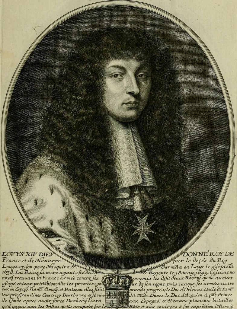 An illustration from Tableaux historiques, ou sont grauez les illustres francois et estrangers de l'un et de l'autre sexe : remarquables par leur naissance et leur fortune, doctrine, pieté, charges et emplois, auec les éloges sommaires contenans leurs noms et leurs qualitez, leurs peres et leurs meres, leurs aages, leurs mariages, les plus belles actions de leur vie et leurs armes blasonnées, 1662, leaf 22