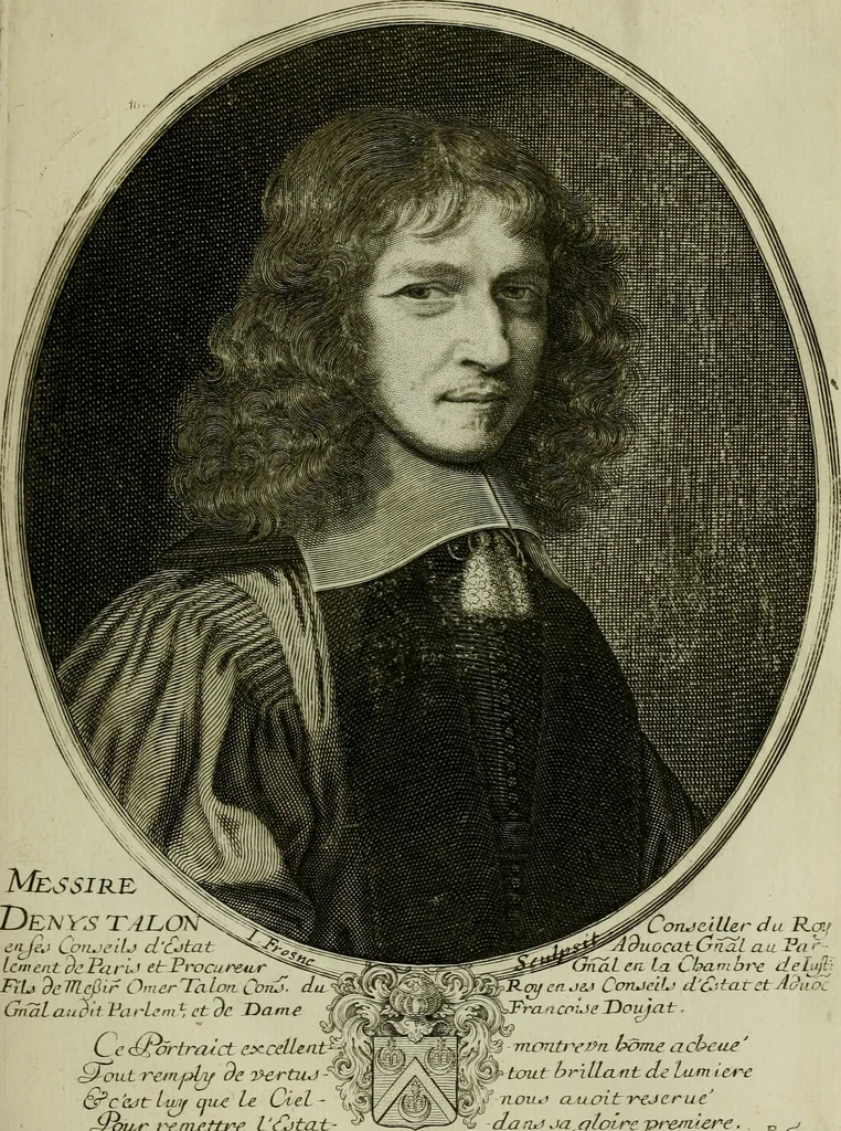 An illustration from Tableaux historiques, ou sont grauez les illustres francois et estrangers de l'un et de l'autre sexe : remarquables par leur naissance et leur fortune, doctrine, pieté, charges et emplois, auec les éloges sommaires contenans leurs noms et leurs qualitez, leurs peres et leurs meres, leurs aages, leurs mariages, les plus belles actions de leur vie et leurs armes blasonnées, 1662, leaf 276