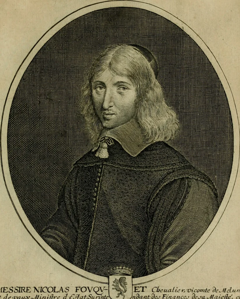 An illustration from Tableaux historiques, ou sont grauez les illustres francois et estrangers de l'un et de l'autre sexe : remarquables par leur naissance et leur fortune, doctrine, pieté, charges et emplois, auec les éloges sommaires contenans leurs noms et leurs qualitez, leurs peres et leurs meres, leurs aages, leurs mariages, les plus belles actions de leur vie et leurs armes blasonnées, 1662, leaf 278