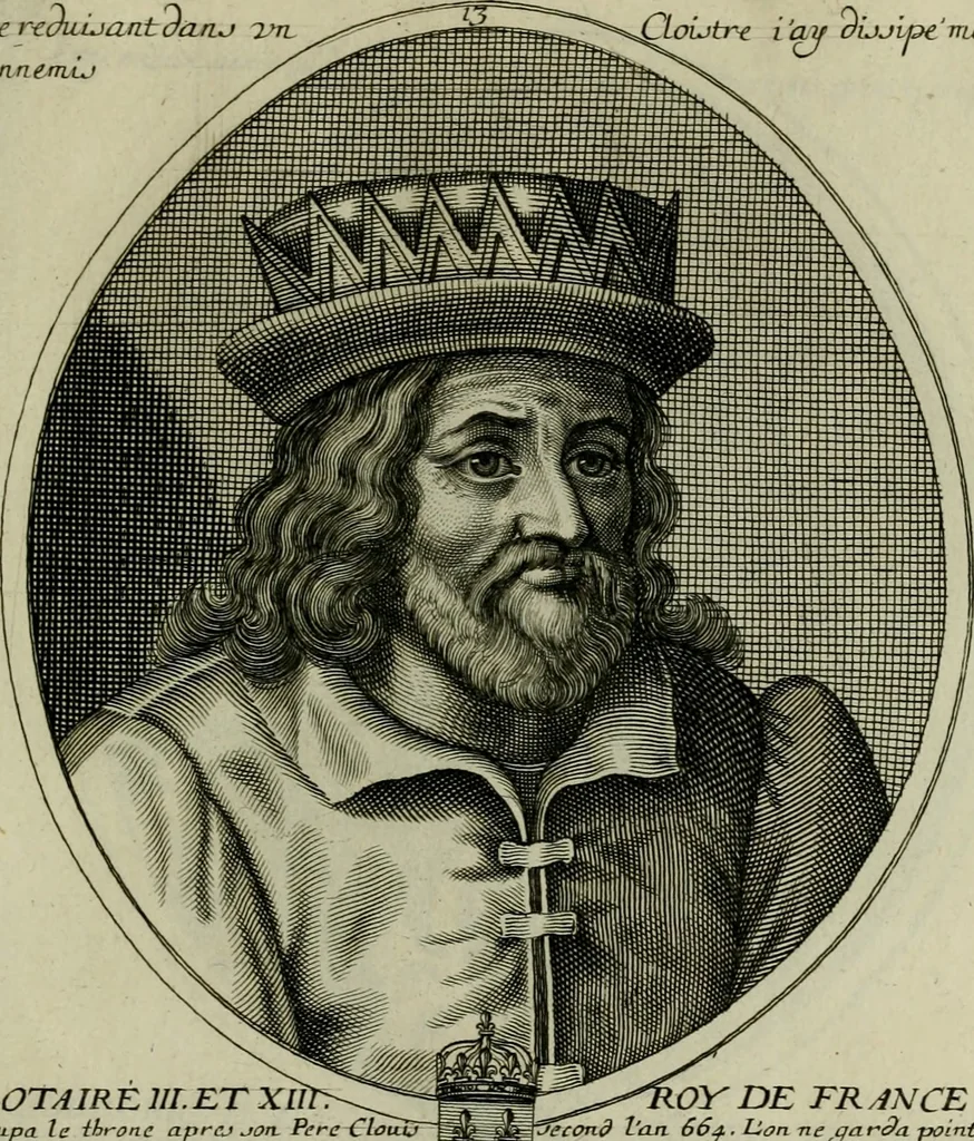 An illustration from Tableaux historiques, ou sont grauez les illustres francois et estrangers de l'un et de l'autre sexe : remarquables par leur naissance et leur fortune, doctrine, pieté, charges et emplois, auec les éloges sommaires contenans leurs noms et leurs qualitez, leurs peres et leurs meres, leurs aages, leurs mariages, les plus belles actions de leur vie et leurs armes blasonnées, 1662, leaf 354