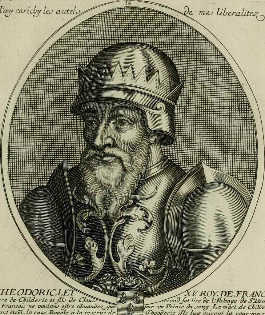 An illustration from Tableaux historiques, ou sont grauez les illustres francois et estrangers de l'un et de l'autre sexe : remarquables par leur naissance et leur fortune, doctrine, pieté, charges et emplois, auec les éloges sommaires contenans leurs noms et leurs qualitez, leurs peres et leurs meres, leurs aages, leurs mariages, les plus belles actions de leur vie et leurs armes blasonnées, 1662, leaf 358