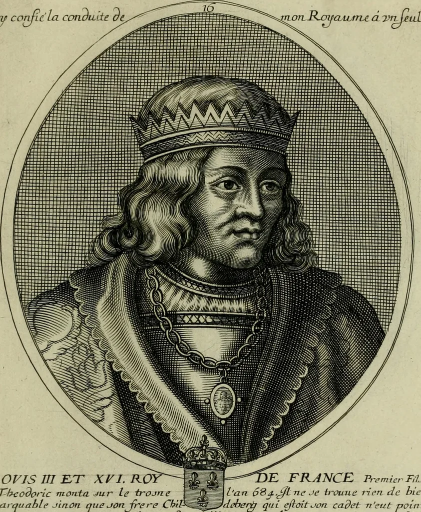 An illustration from Tableaux historiques, ou sont grauez les illustres francois et estrangers de l'un et de l'autre sexe : remarquables par leur naissance et leur fortune, doctrine, pieté, charges et emplois, auec les éloges sommaires contenans leurs noms et leurs qualitez, leurs peres et leurs meres, leurs aages, leurs mariages, les plus belles actions de leur vie et leurs armes blasonnées, 1662, leaf 360