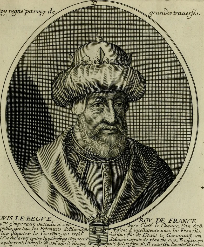 An illustration from Tableaux historiques, ou sont grauez les illustres francois et estrangers de l'un et de l'autre sexe : remarquables par leur naissance et leur fortune, doctrine, pieté, charges et emplois, auec les éloges sommaires contenans leurs noms et leurs qualitez, leurs peres et leurs meres, leurs aages, leurs mariages, les plus belles actions de leur vie et leurs armes blasonnées, 1662, leaf 380