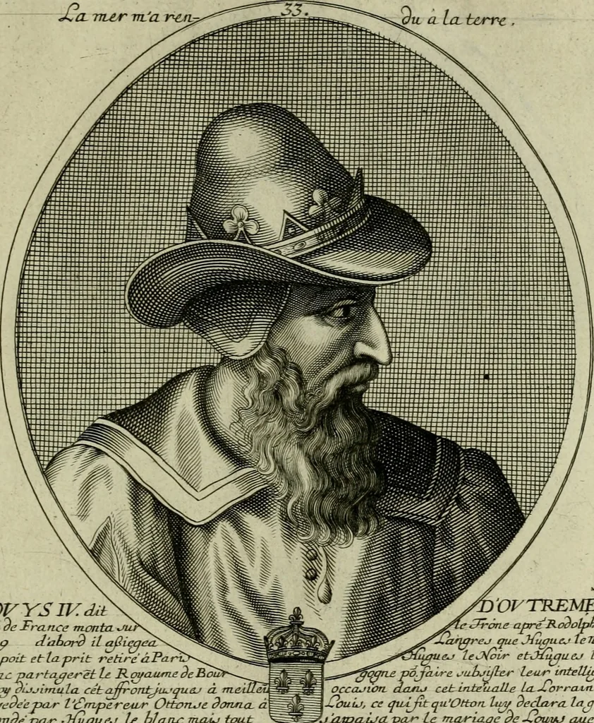 An illustration from Tableaux historiques, ou sont grauez les illustres francois et estrangers de l'un et de l'autre sexe : remarquables par leur naissance et leur fortune, doctrine, pieté, charges et emplois, auec les éloges sommaires contenans leurs noms et leurs qualitez, leurs peres et leurs meres, leurs aages, leurs mariages, les plus belles actions de leur vie et leurs armes blasonnées, 1662, leaf 392