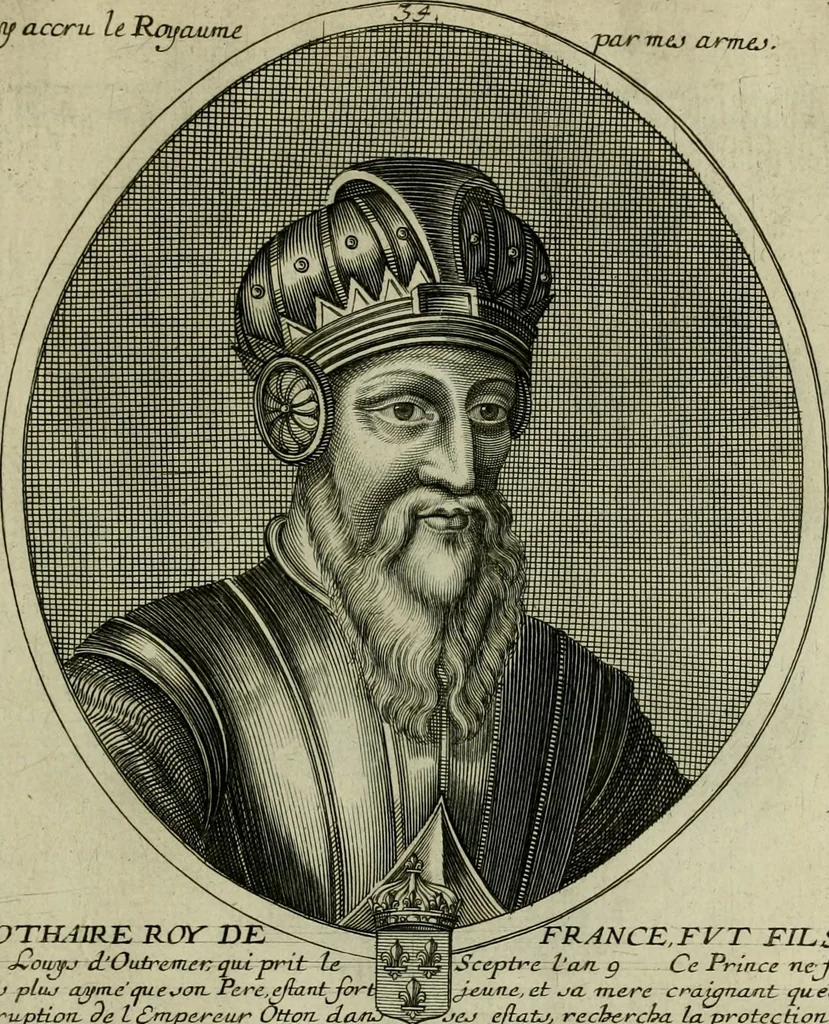 An illustration from Tableaux historiques, ou sont grauez les illustres francois et estrangers de l'un et de l'autre sexe : remarquables par leur naissance et leur fortune, doctrine, pieté, charges et emplois, auec les éloges sommaires contenans leurs noms et leurs qualitez, leurs peres et leurs meres, leurs aages, leurs mariages, les plus belles actions de leur vie et leurs armes blasonnées, 1662, leaf 394