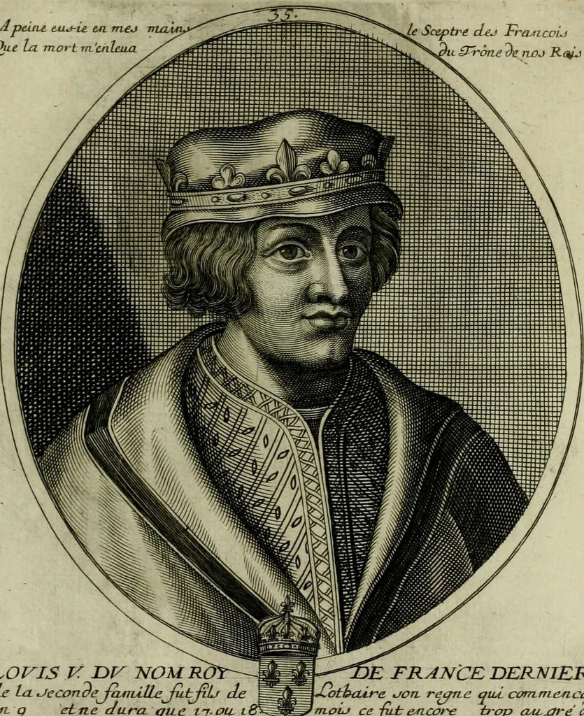 An illustration from Tableaux historiques, ou sont grauez les illustres francois et estrangers de l'un et de l'autre sexe : remarquables par leur naissance et leur fortune, doctrine, pieté, charges et emplois, auec les éloges sommaires contenans leurs noms et leurs qualitez, leurs peres et leurs meres, leurs aages, leurs mariages, les plus belles actions de leur vie et leurs armes blasonnées, 1662, leaf 396