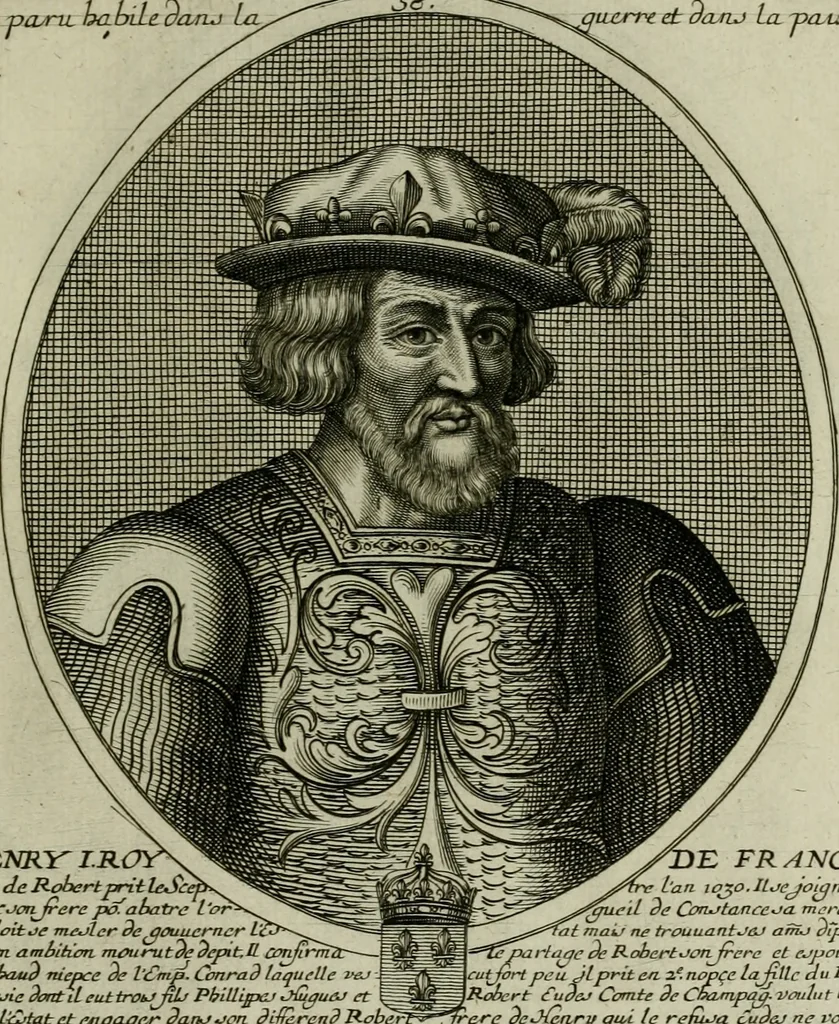 An illustration from Tableaux historiques, ou sont grauez les illustres francois et estrangers de l'un et de l'autre sexe : remarquables par leur naissance et leur fortune, doctrine, pieté, charges et emplois, auec les éloges sommaires contenans leurs noms et leurs qualitez, leurs peres et leurs meres, leurs aages, leurs mariages, les plus belles actions de leur vie et leurs armes blasonnées, 1662, leaf 402