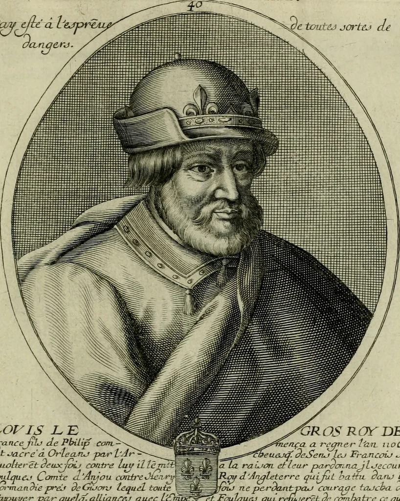 An illustration from Tableaux historiques, ou sont grauez les illustres francois et estrangers de l'un et de l'autre sexe : remarquables par leur naissance et leur fortune, doctrine, pieté, charges et emplois, auec les éloges sommaires contenans leurs noms et leurs qualitez, leurs peres et leurs meres, leurs aages, leurs mariages, les plus belles actions de leur vie et leurs armes blasonnées, 1662, leaf 406