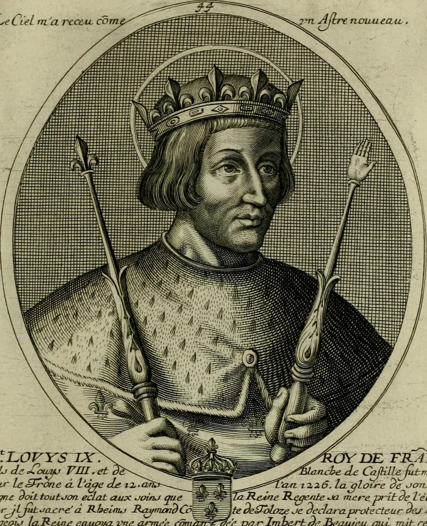 An illustration from Tableaux historiques, ou sont grauez les illustres francois et estrangers de l'un et de l'autre sexe : remarquables par leur naissance et leur fortune, doctrine, pieté, charges et emplois, auec les éloges sommaires contenans leurs noms et leurs qualitez, leurs peres et leurs meres, leurs aages, leurs mariages, les plus belles actions de leur vie et leurs armes blasonnées, 1662, leaf 414