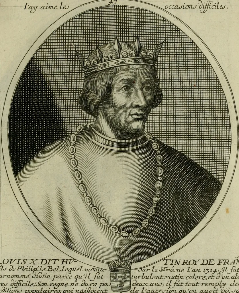 An illustration from Tableaux historiques, ou sont grauez les illustres francois et estrangers de l'un et de l'autre sexe : remarquables par leur naissance et leur fortune, doctrine, pieté, charges et emplois, auec les éloges sommaires contenans leurs noms et leurs qualitez, leurs peres et leurs meres, leurs aages, leurs mariages, les plus belles actions de leur vie et leurs armes blasonnées, 1662, leaf 420