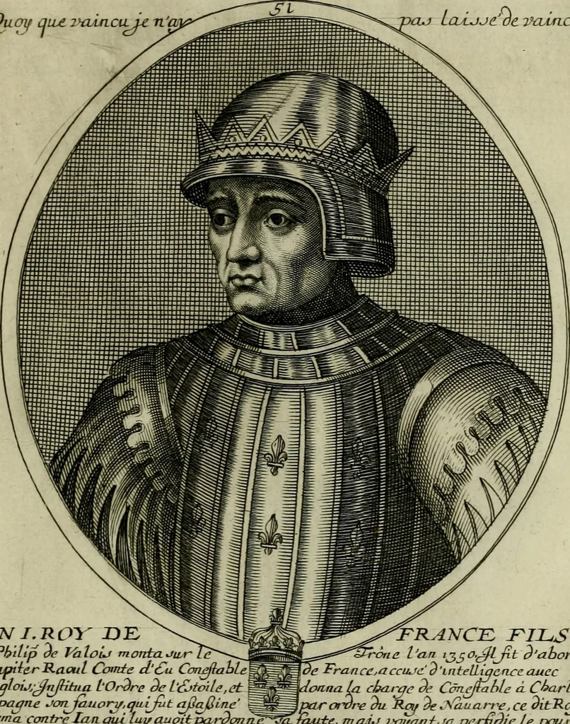 An illustration from Tableaux historiques, ou sont grauez les illustres francois et estrangers de l'un et de l'autre sexe : remarquables par leur naissance et leur fortune, doctrine, pieté, charges et emplois, auec les éloges sommaires contenans leurs noms et leurs qualitez, leurs peres et leurs meres, leurs aages, leurs mariages, les plus belles actions de leur vie et leurs armes blasonnées, 1662, leaf 428