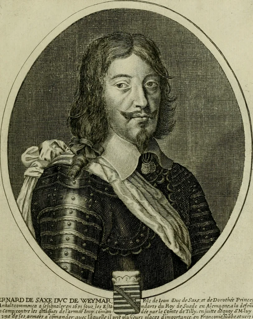 An illustration from Tableaux historiques, ou sont grauez les illustres francois et estrangers de l'un et de l'autre sexe : remarquables par leur naissance et leur fortune, doctrine, pieté, charges et emplois, auec les éloges sommaires contenans leurs noms et leurs qualitez, leurs peres et leurs meres, leurs aages, leurs mariages, les plus belles actions de leur vie et leurs armes blasonnées, 1662, leaf 74
