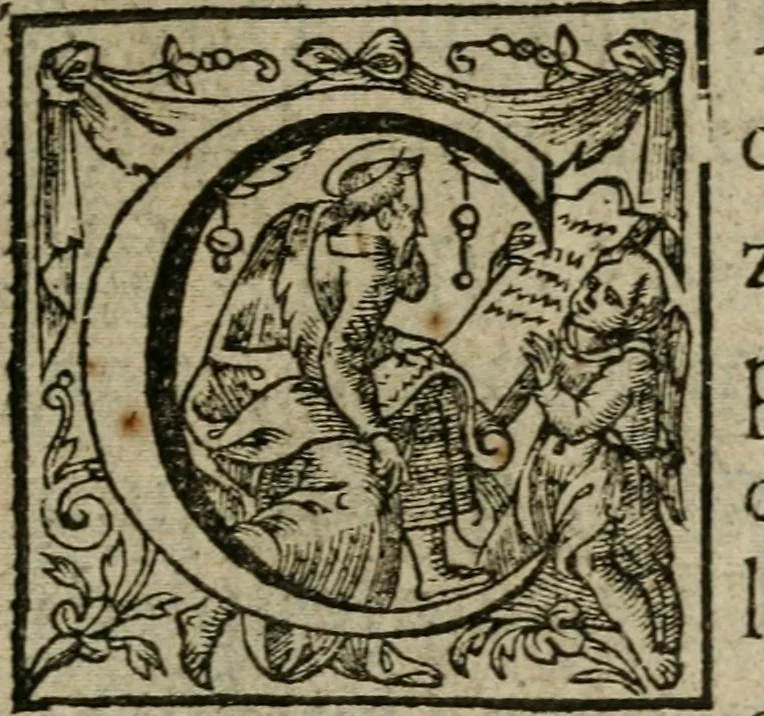 An illustration from Tableaux sacrez des figures mystiques du tres-auguste sacrifice et sacrement de l'Eucharistie : dediez a la tres chrestienne royne de France et de Nauarre Marie de Medicis, 1601, leaf 472