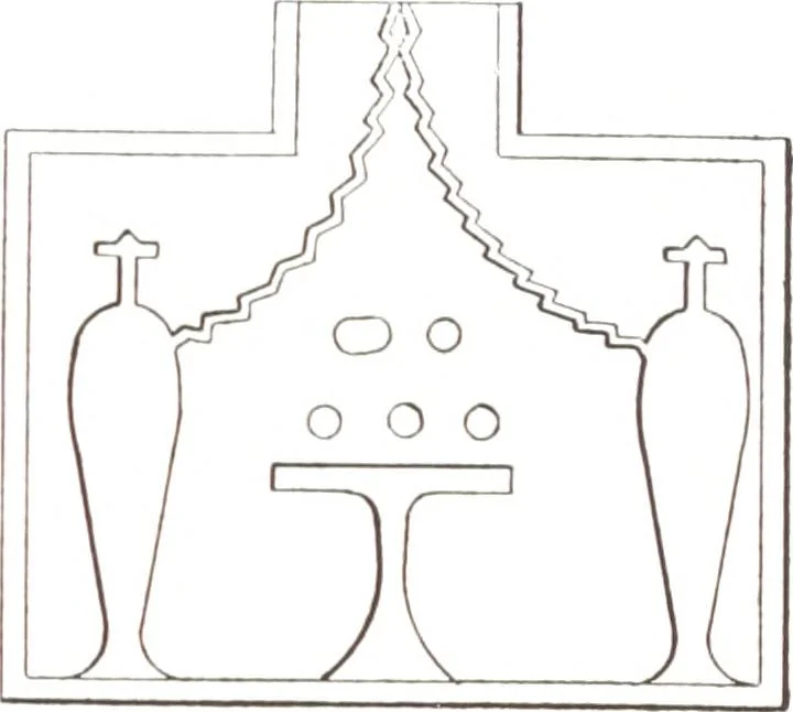 An illustration from Tables d'offrandes, 1906, leaf 168
