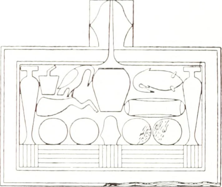 An illustration from Tables d'offrandes, 1906, leaf 178