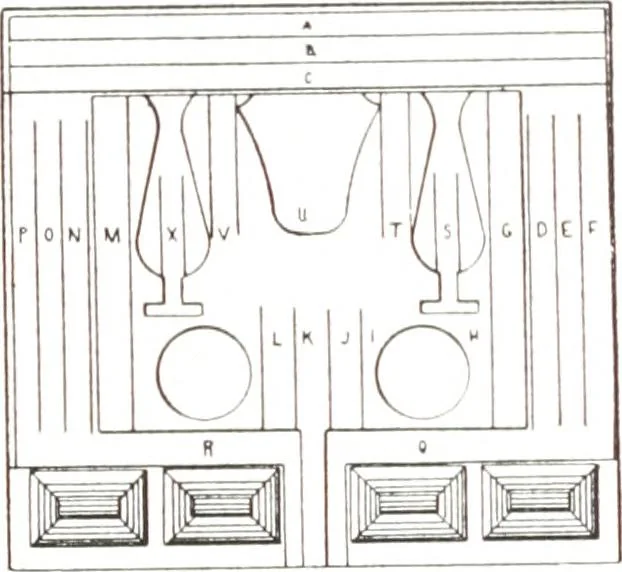 An illustration from Tables d'offrandes, 1906, leaf 50