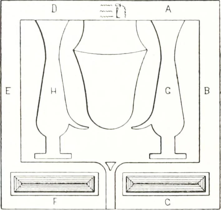 An illustration from Tables d'offrandes, 1906, leaf 61