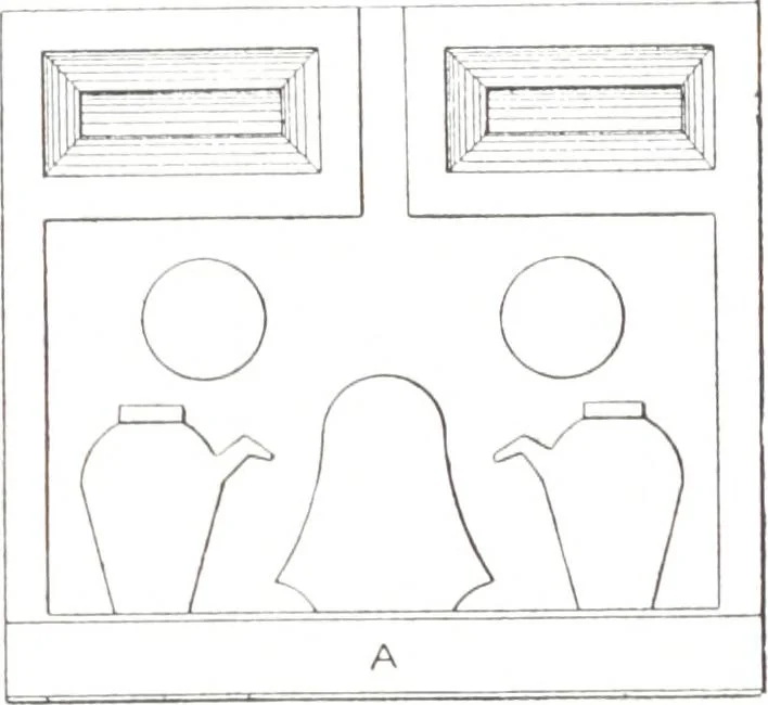 An illustration from Tables d'offrandes, 1906, leaf 68