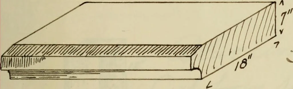 An illustration from Tables for estimating amount and cost of materials and labor for stone, brick and plaster work, 1901, leaf 64