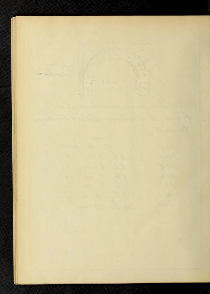 An illustration from Tables for estimating amount and cost of materials and labor for stone, brick and plaster work, 1901, leaf 75