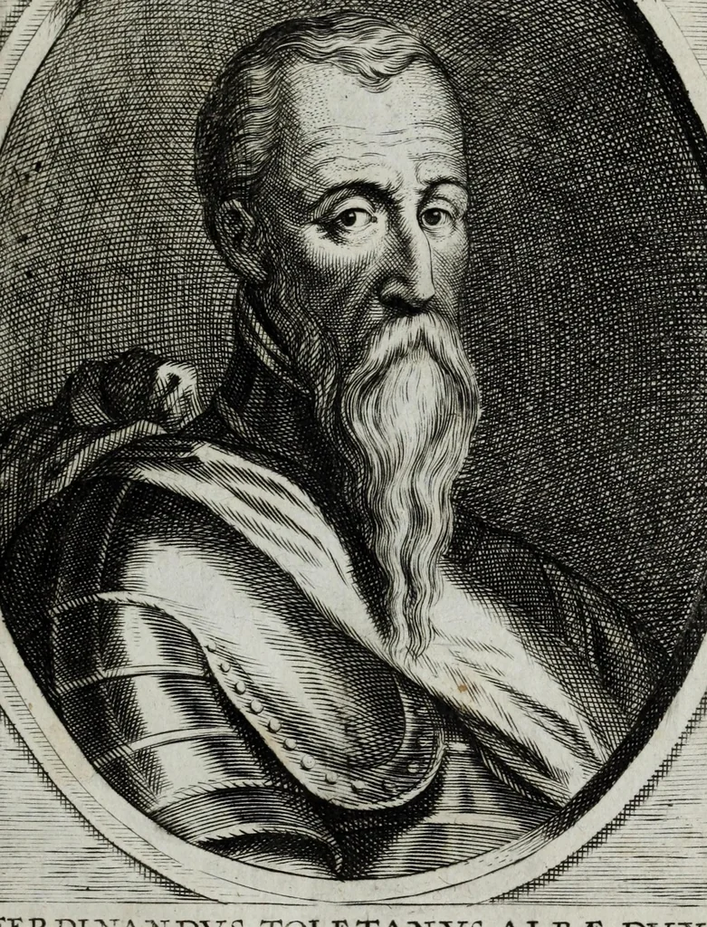 An illustration from Tabula chronologica, sive, Ducum Lotharingiae, Brabantiae, Limburgi &c. et gubernatorum ac archistrategorum eorundem ducatuum & ditionum continua series .., 1669, leaf 117