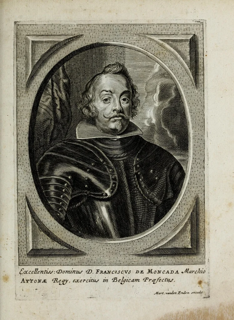 An illustration from Tabula chronologica, sive, Ducum Lotharingiae, Brabantiae, Limburgi &c. et gubernatorum ac archistrategorum eorundem ducatuum & ditionum continua series .., 1669, leaf 159