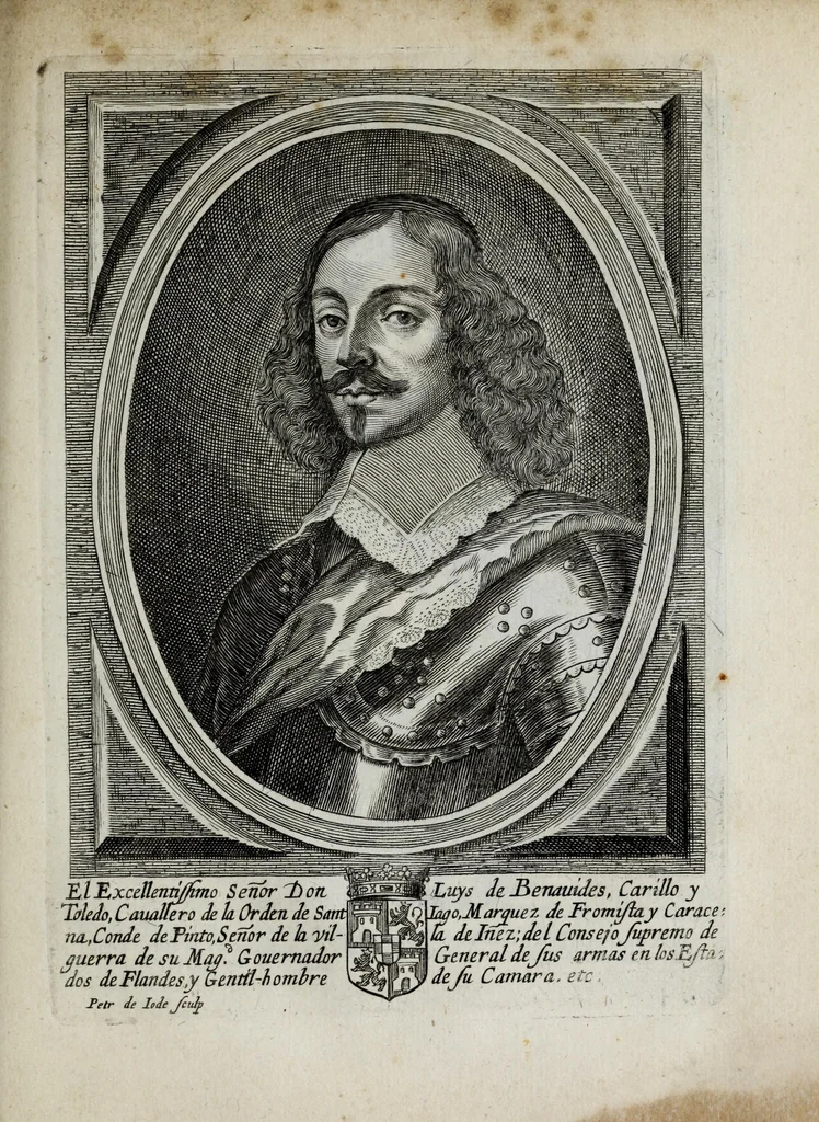 An illustration from Tabula chronologica, sive, Ducum Lotharingiae, Brabantiae, Limburgi &c. et gubernatorum ac archistrategorum eorundem ducatuum & ditionum continua series .., 1669, leaf 179