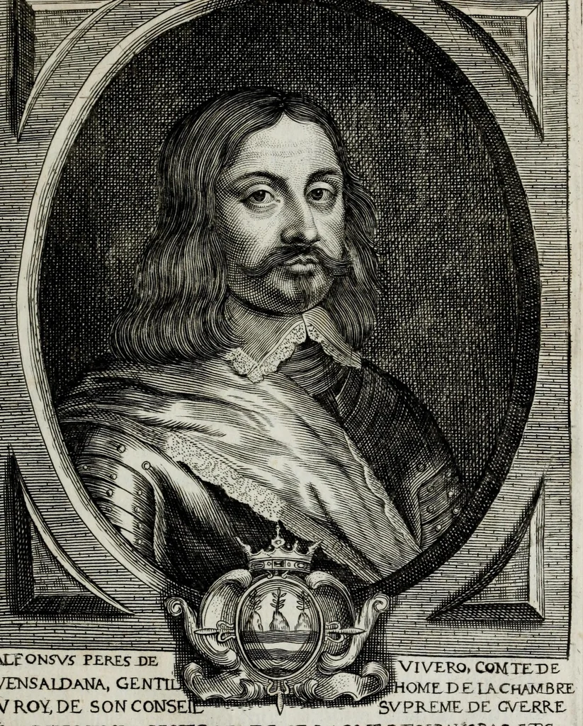 An illustration from Tabula chronologica, sive, Ducum Lotharingiae, Brabantiae, Limburgi &c. et gubernatorum ac archistrategorum eorundem ducatuum & ditionum continua series .., 1669, leaf 181