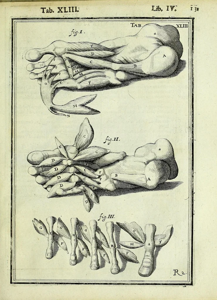 An illustration from Tabulae anatomicae LXXIIX, 1632, leaf 137