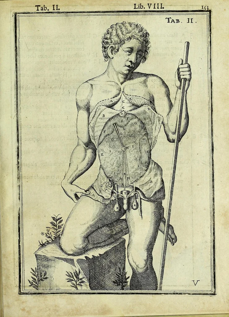 An illustration from Tabulae anatomicae LXXIIX, 1632, leaf 159