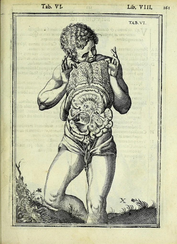 An illustration from Tabulae anatomicae LXXIIX, 1632, leaf 167