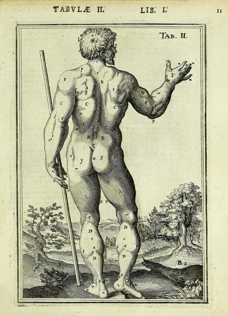 An illustration from Tabulae anatomicae LXXIIX, 1632, leaf 17