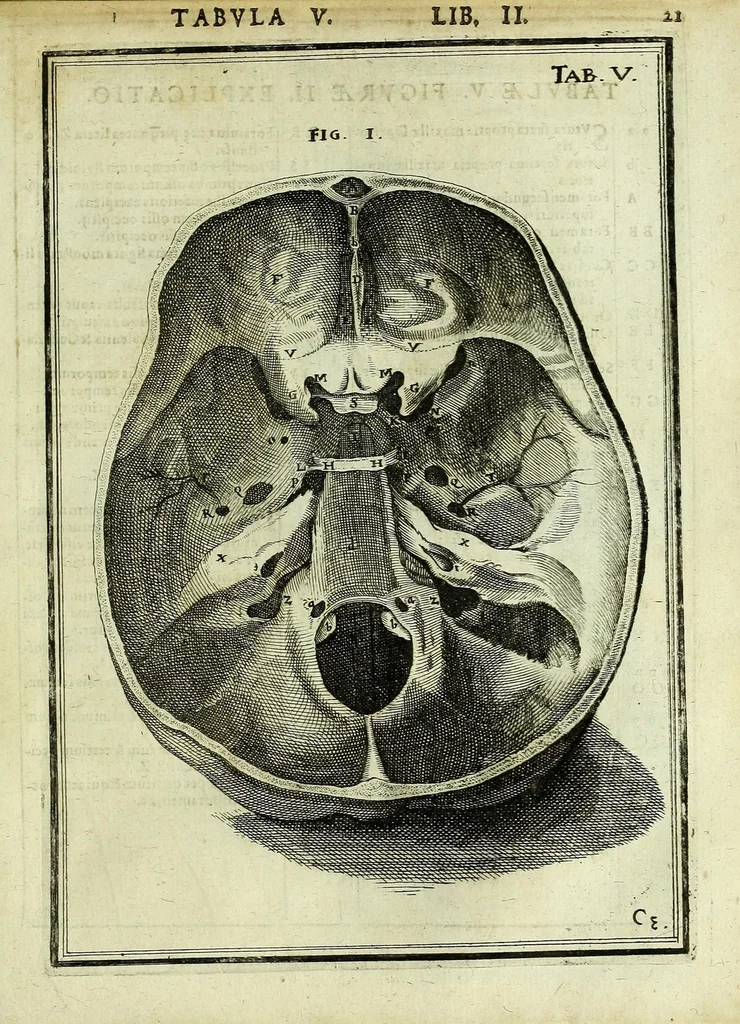 An illustration from Tabulae anatomicae LXXIIX, 1632, leaf 27